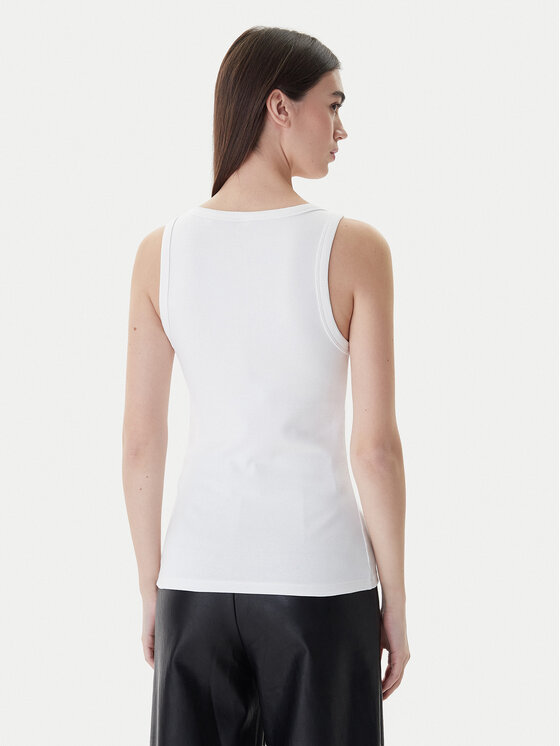 HUGO Hugo Топ Datamia 50514489 Білий Slim Fit