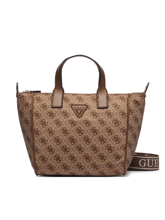 Guess Geantă Guess Adrian Logo Travel TWNB21 68019 Maro