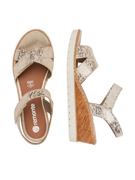 Remonte Sandály Remonte R6252-91 Zlatá