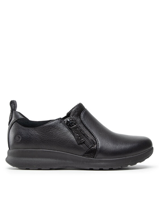 Clarks Обувки Clarks Un Adorn Zip 261370175 Черен