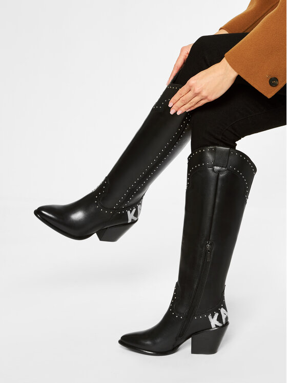 KARL LAGERFELD Kozaki KARL LAGERFELD KL42780 Czarny
