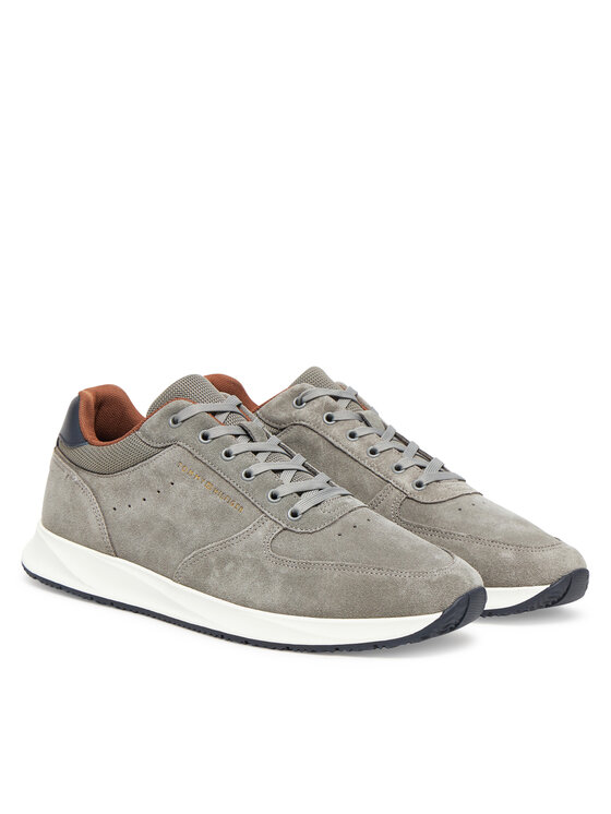 Tommy Hilfiger Laisvalaikio batai Tommy Hilfiger Premium Suede Hybrid FM0FM05690 Pilka