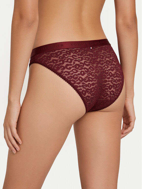 Tommy Hilfiger Tommy Hilfiger Braguitas clásicas UW0UW06655 Rojo oscuro