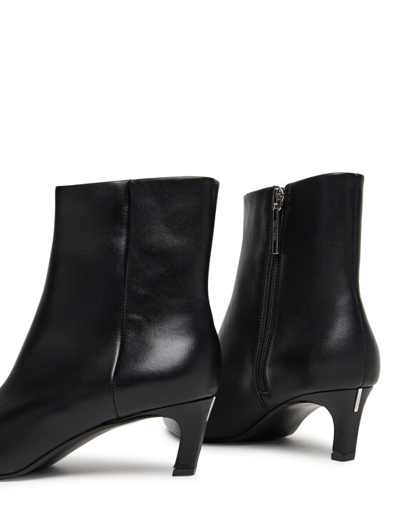 Calvin Klein Īsie zābaki Calvin Klein Ess Kitten Heel Ankle Boot HW0HW02586 Melns