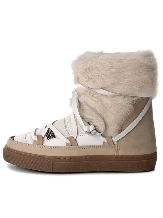 Inuikii Снігоходи Inuikii Sneaker Wedge Rabbit 30150 Бежевий