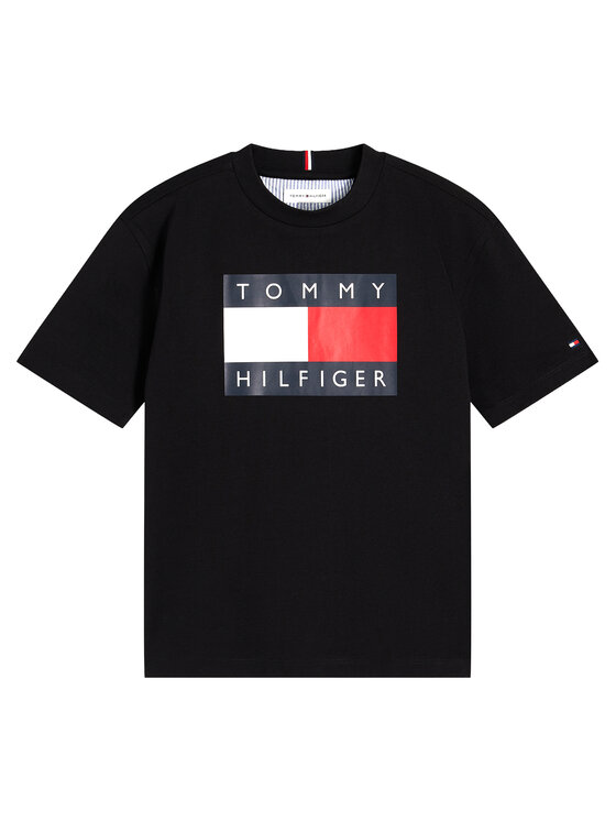 Tommy Hilfiger Tommy Hilfiger Camiseta Heritage KB0KB10340 Negro Regular Fit