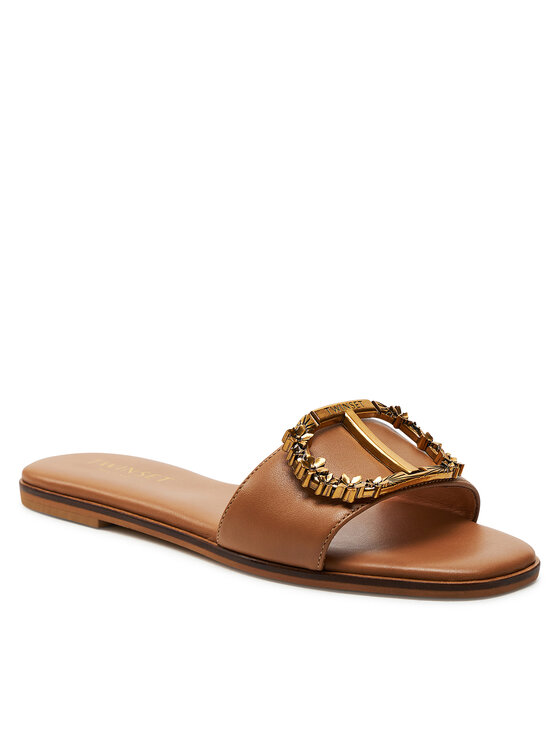 TWINSET Παντόφλες TWINSET 241TCP222 Καφέ