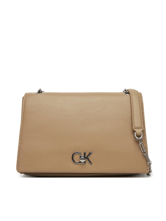 Calvin Klein Geantă Calvin Klein Ck Medium Conv Chain Bag K60K612810 Bej