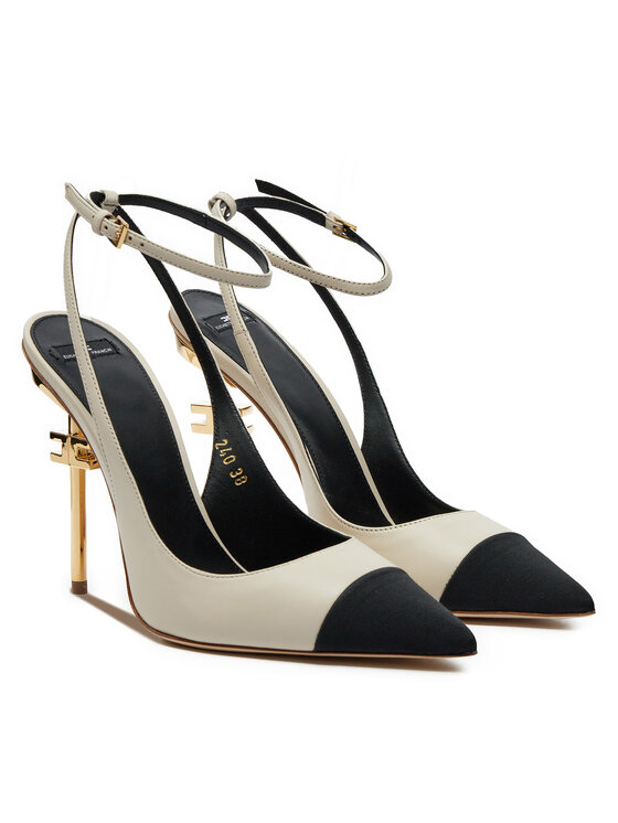Elisabetta Franchi Туфлі на шпильці Elisabetta Franchi SA-25B-46E2-V570 Écru