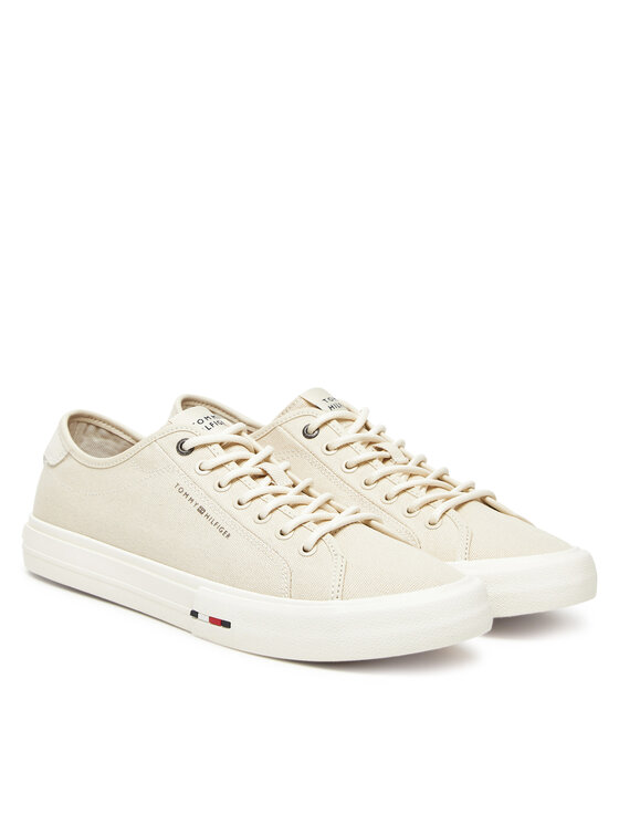 Tommy Hilfiger Tenisky Tommy Hilfiger Hi Vulc Street Canvas FM0FM05515 Béžová