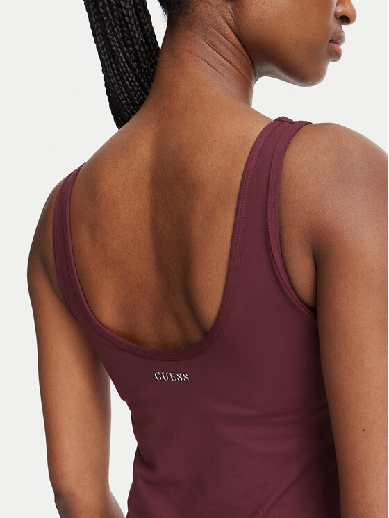Guess Guess Top V6BP09 K6727 Guinda/burdeos Slim Fit