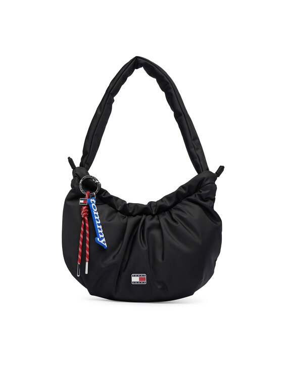 Tommy Jeans Rankinė Tommy Jeans Tjw Icon Charms Shoulder Bag AW0AW18780 Juoda