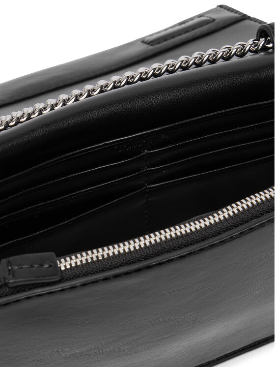 Calvin Klein Τσάντα Calvin Klein Ck Metallic Wallet On Chain LV04F3320G Μαύρο