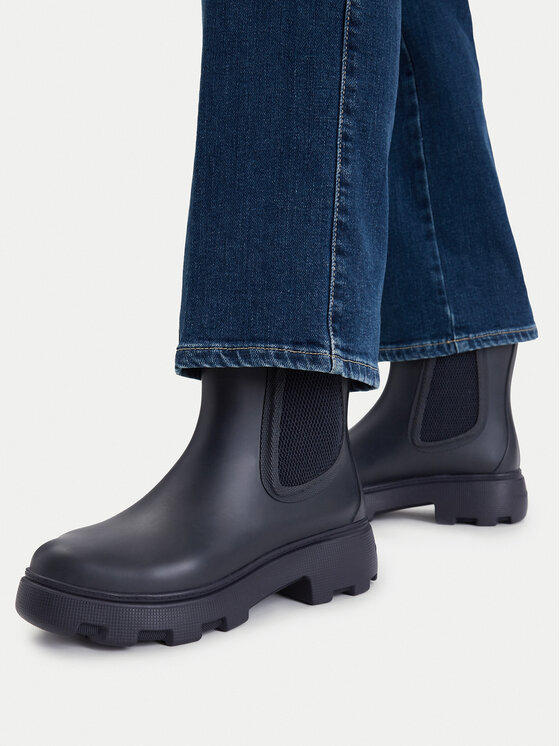 Tommy Hilfiger Gummistiefel Tommy Hilfiger Flag Cleated FW0FW09387 Dunkelblau