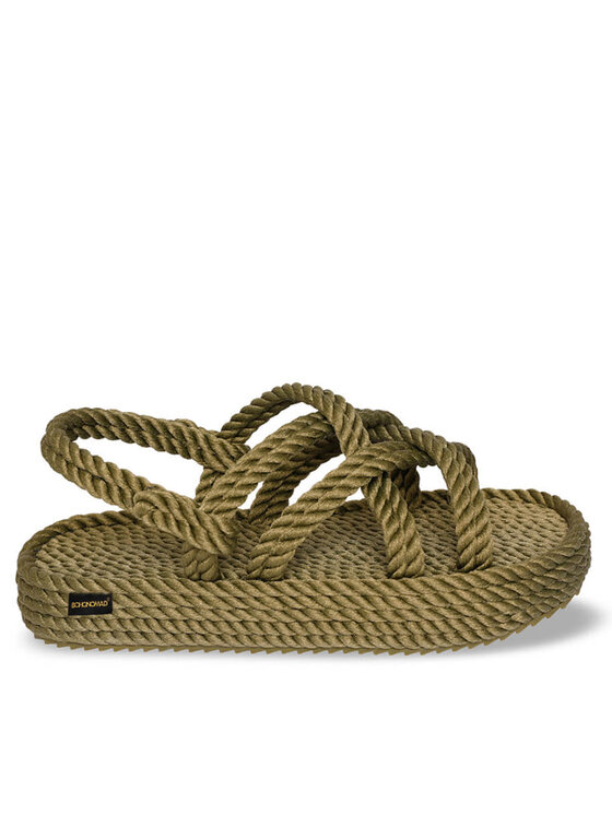 Bohonomad Sandály Bohonomad Bodrum Platform BOD.0011.PRS Khaki