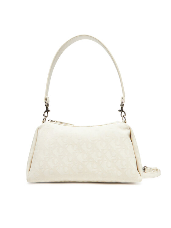 Calvin Klein Jeans Geantă Calvin Klein Jeans Ckj Monogram Drop Sm Shoulder Ba LV04K3142G Écru