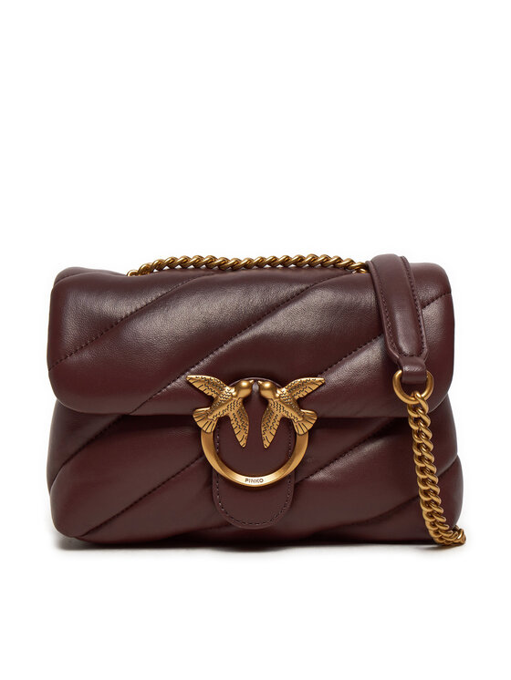 PINKO Kabelka PINKO Love Puff Mini Cl AI 24-25 PLTT 100039 A0F2 Hnedá