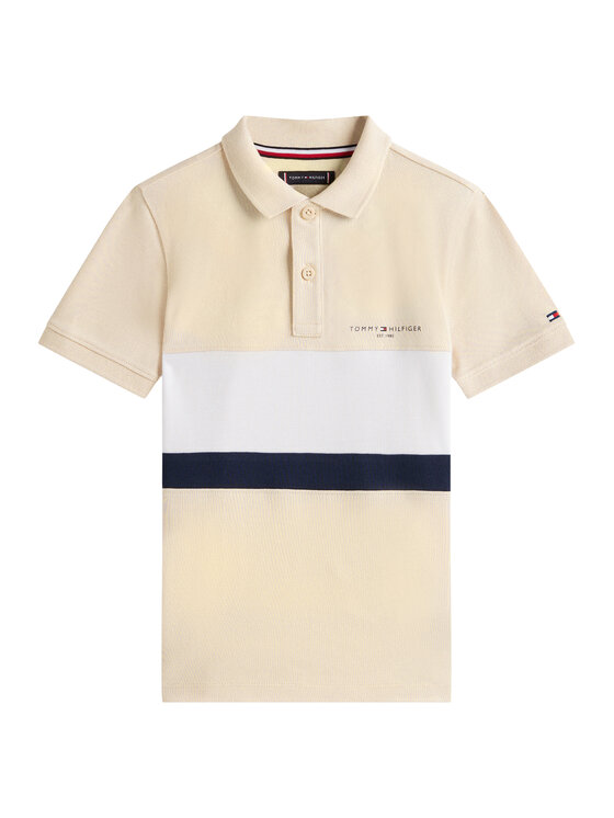 Tommy Hilfiger Tommy Hilfiger Polo KB0KB10383 Beis Regular Fit