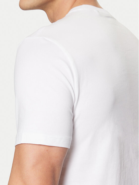 Guess Guess T-Shirt M5RI12 J1314 Λευκό Slim Fit