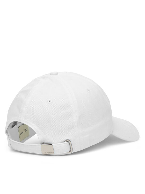 Calvin Klein Șapcă Calvin Klein Monologo Woven Patch Bb Cap LV04D5077G Alb