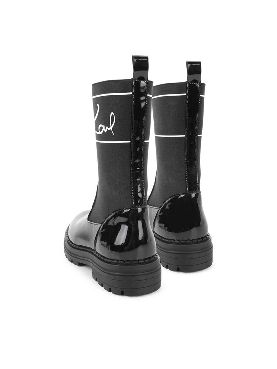 Karl Lagerfeld Kids Škornji Karl Lagerfeld Kids Z19114 S Črna
