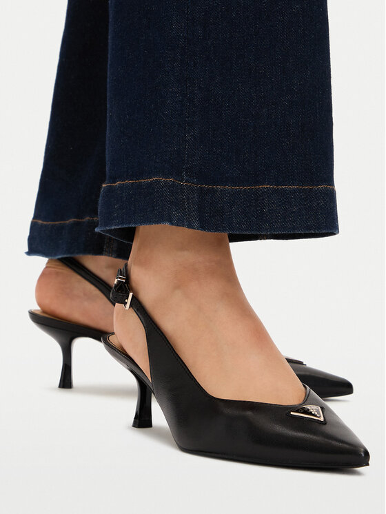 Guess Pantofi pumps Guess FLT2CK LEA05 Negru