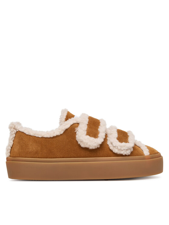 Inuikii Αθλητικά Inuikii Shearling Low Velcro 1001.001.0231 Καφέ