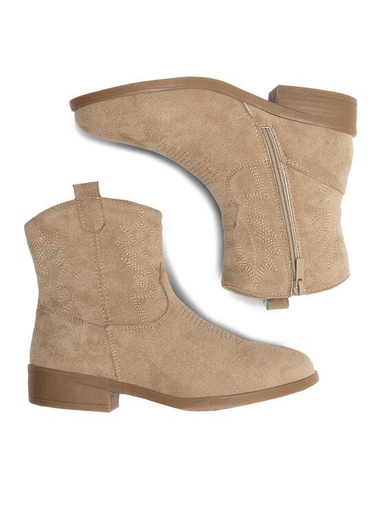 Nelli Blu Členková obuv Nelli Blu CM230220-17 Béžová