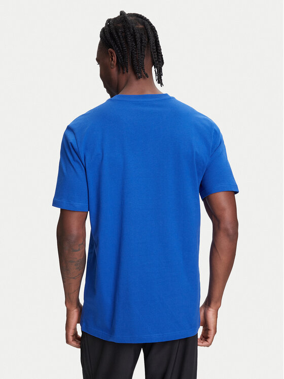 adidas adidas Футболка Pennant Trim Graphic JL9227 Голубий Regular Fit