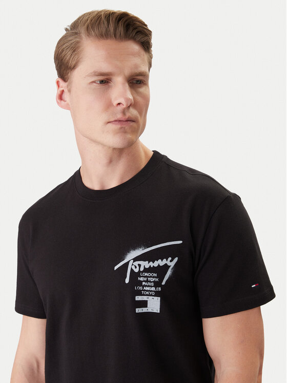Tommy Jeans Tommy Jeans Camiseta DM0DM22553 Negro Regular Fit