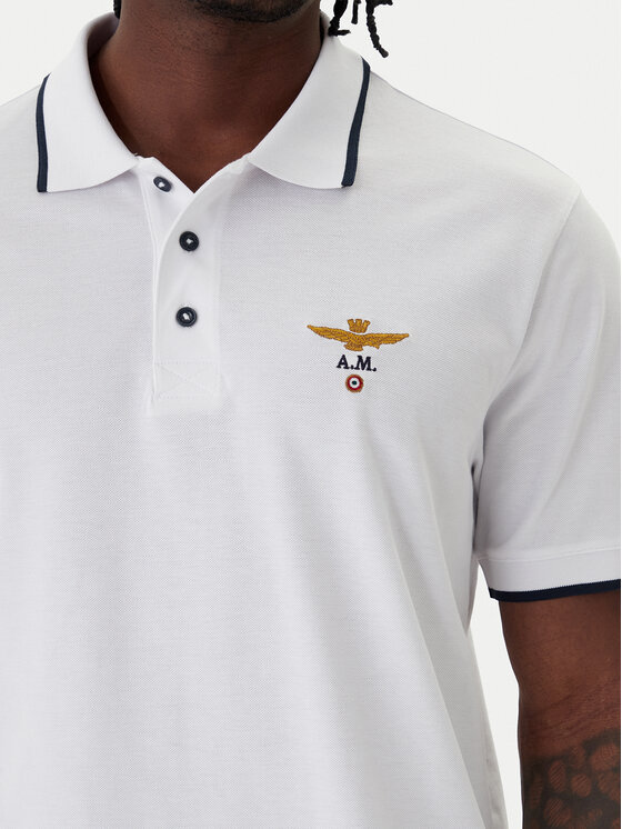 Aeronautica Militare Aeronautica Militare Polo 261PO1308UP00082 Blanco Regular Fit