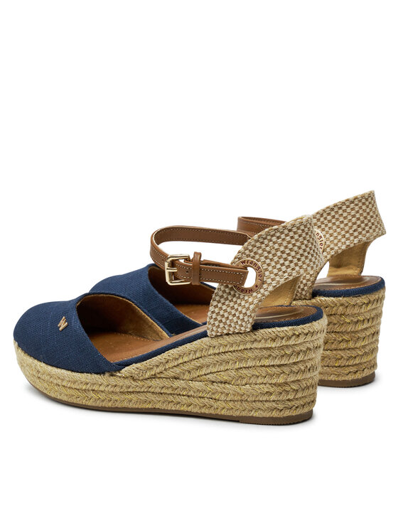 Wrangler Espadrillas Wrangler Bela Women Semi Wedge 20241055 Blu scuro