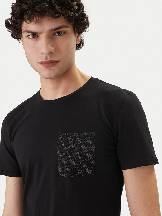 Guess Guess T-Shirt F6GI12 K6XN4 Μαύρο Regular Fit