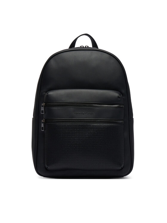 Tommy Hilfiger Rucsac Tommy Hilfiger Th Woven Backpack AM0AM14093 Negru