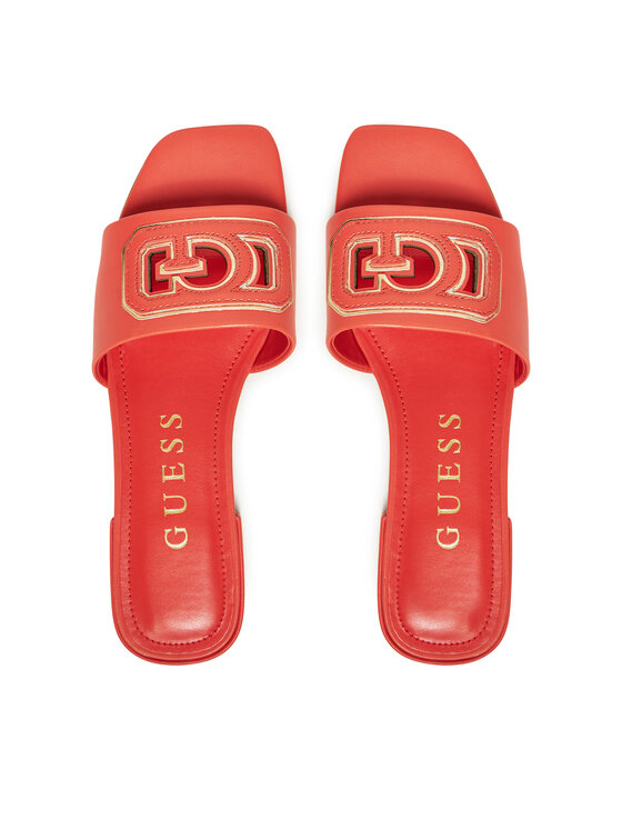 Guess Шльопанці Guess FLJTAR LEA19 Кораловий