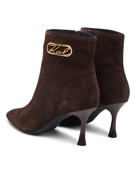 KARL LAGERFELD Botki KARL LAGERFELD Sienna KL32747 Brązowy ciemny