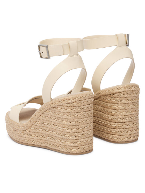 Calvin Klein Espadrillas Calvin Klein Wedge Espad 70 Embl Lth HW0HW02897 Beige