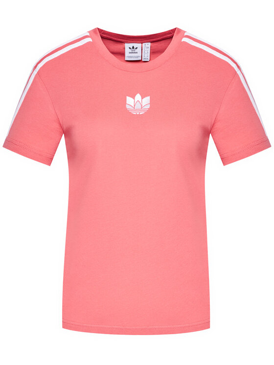 adidas adidas Póló adicolor 3D Trefoil GN6702 Rózsaszín Loose Fit