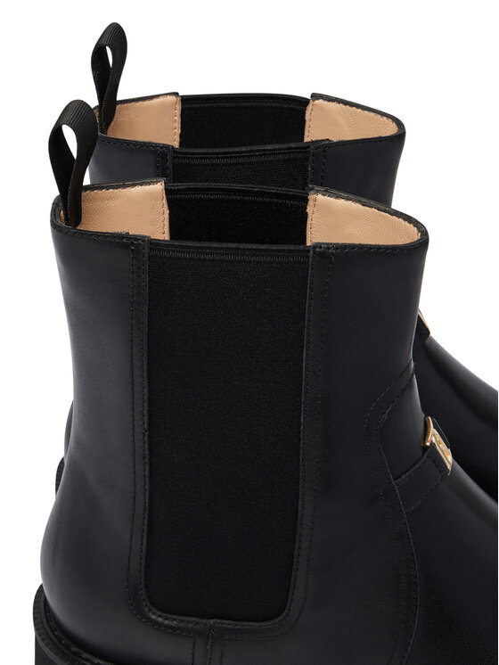 Furla Jātnieku stila puszābaki Furla Lug Chelsea Boot T. YM81LUG WU0000 O6000 Melns