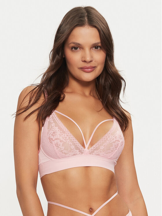 Hunkemöller Hunkemöller Trikotni nedrček Remi 300126 Roza