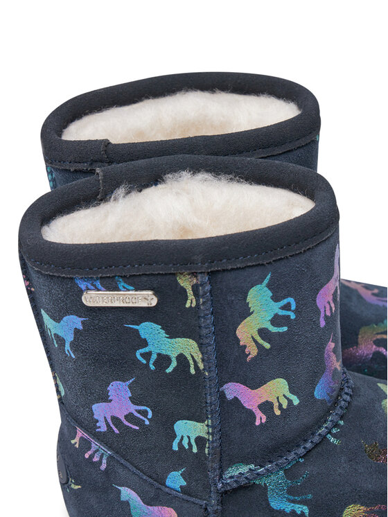 EMU Australia Botas de nieve EMU Australia Rainbow Unicorn Brumby K12373 Azul marino