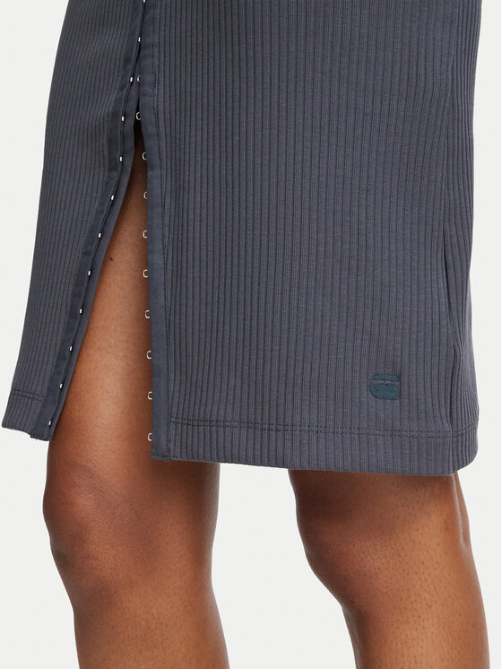 G-STAR G-STAR Φόρεμα υφασμάτινο The Hook & Eye D28854-D107 Σκούρο γκρι Slim Fit
