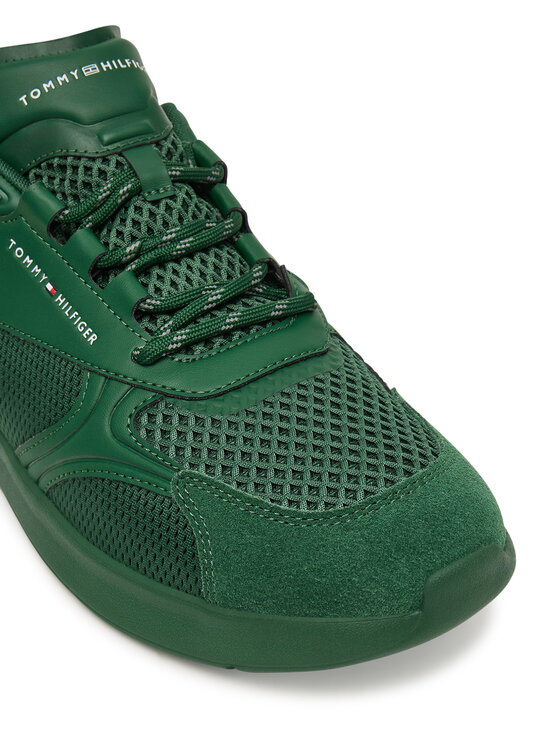 Tommy Hilfiger Superge Tommy Hilfiger Lightweight Runner Monocolor FM0FM05928 Zelena