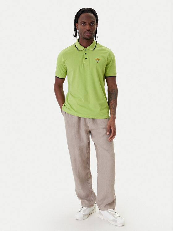Aeronautica Militare Aeronautica Militare Polo 261PO1308UP00082 Verde Regular Fit