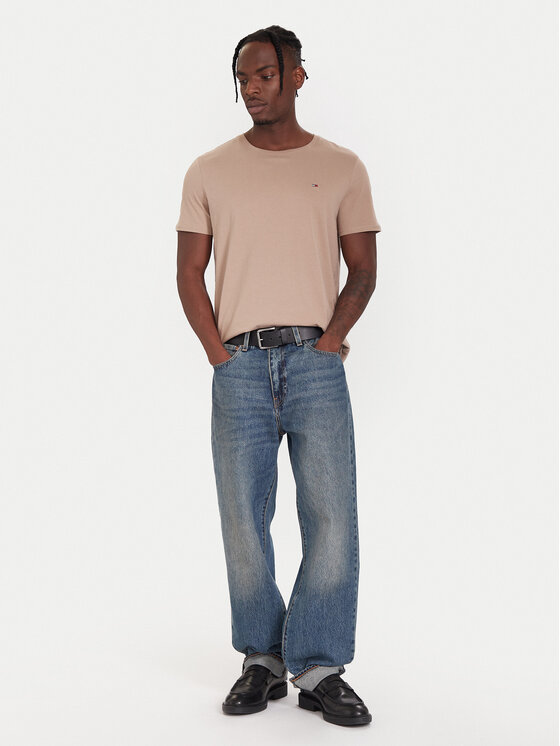 Tommy Jeans Tommy Jeans T-Shirt DM0DM04411 Μπεζ Slim Fit