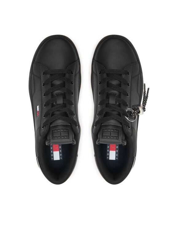 Tommy Jeans Laisvalaikio batai Tommy Jeans Tjw Logo Sneaker EN0EN03129 Juoda