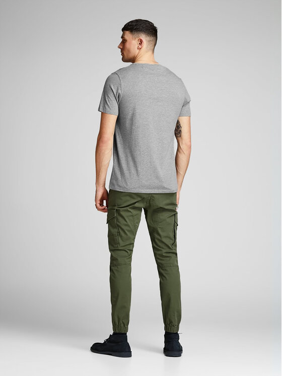 Jack & Jones Jack & Jones Marškinėliai Corp Logo 12137126 Pilka Slim Fit