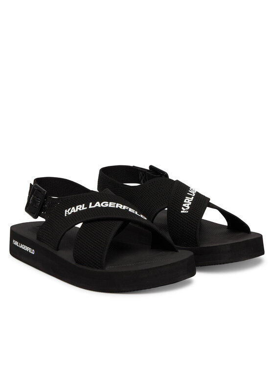 KARL LAGERFELD Босоніжки KARL LAGERFELD Atlantik KL70526 Чорний