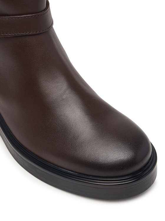 Tommy Hilfiger Botas de equitación Tommy Hilfiger Th Stud Leather Knee Riding Boot FW0FW09608 Marrón