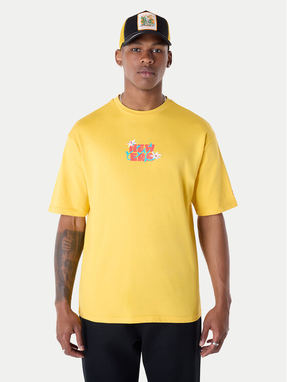 New Era New Era Футболка 60596304 Жовтий Regular Fit